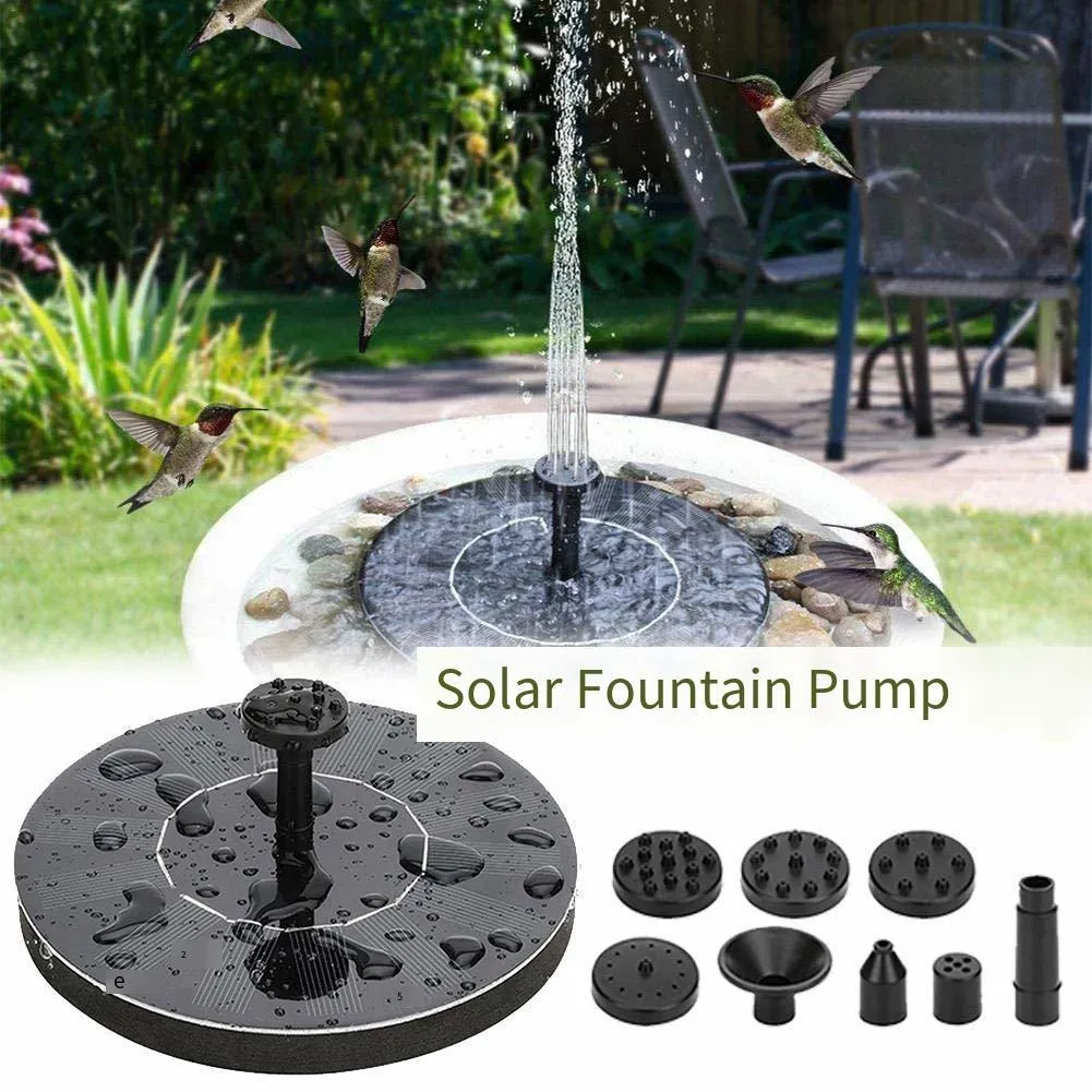 1.5w Solar Fountain Micro Solar Sprinkler Outdoor Courtyard Rockery Garden Pond Landscaping Solar Water Pump Fish Pond Fountain
