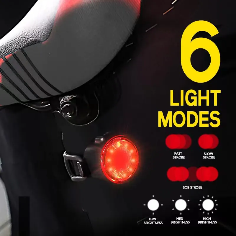 1600 Lumens Mountain Bike Lights With Rear Light