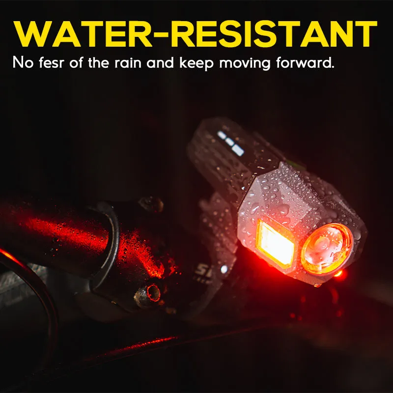 1600 Lumens Mountain Bike Lights With Rear Light