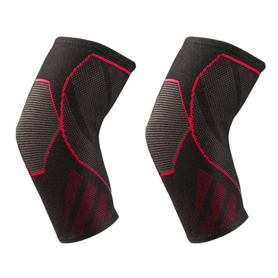 2 pieces Compression Elbow Support Brace for Men Women (Arm Sleeves)