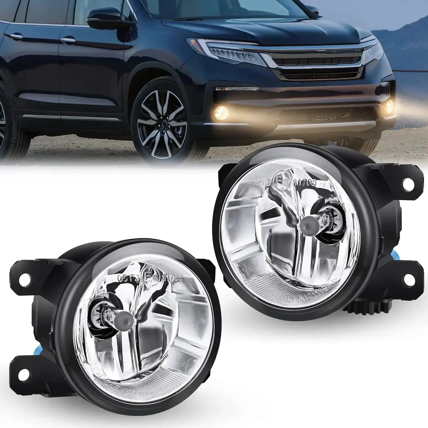 2013-2015 Honda Accord Civic 2016-2018 Pilot 2014-2017 Compass 2013-2015 Crosstour CRV Chrysler 2017-2018 JEEP Cherokee 2010-2018 RDX TSX TL ILX Fog Lights Assembly