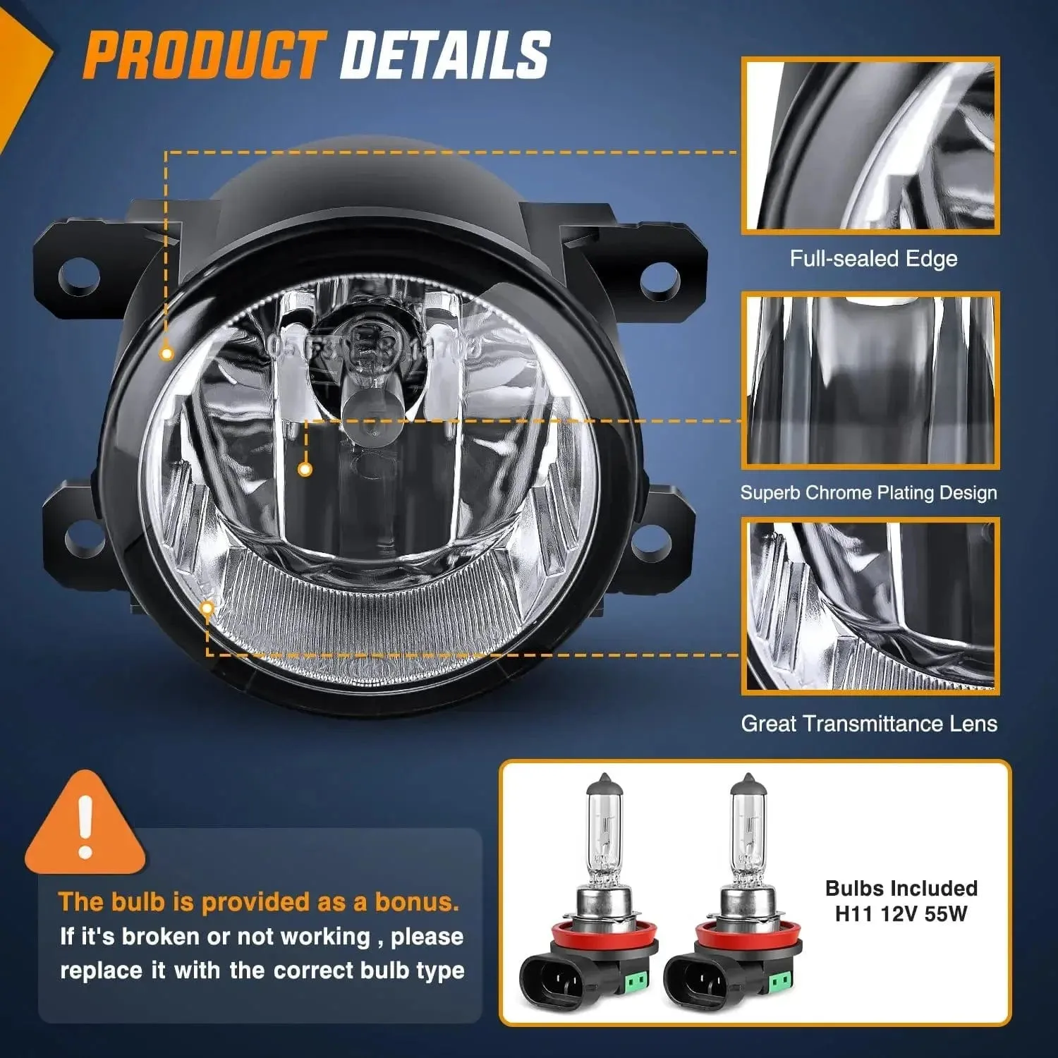 2013-2015 Honda Accord Civic 2016-2018 Pilot 2014-2017 Compass 2013-2015 Crosstour CRV Chrysler 2017-2018 JEEP Cherokee 2010-2018 RDX TSX TL ILX Fog Lights Assembly