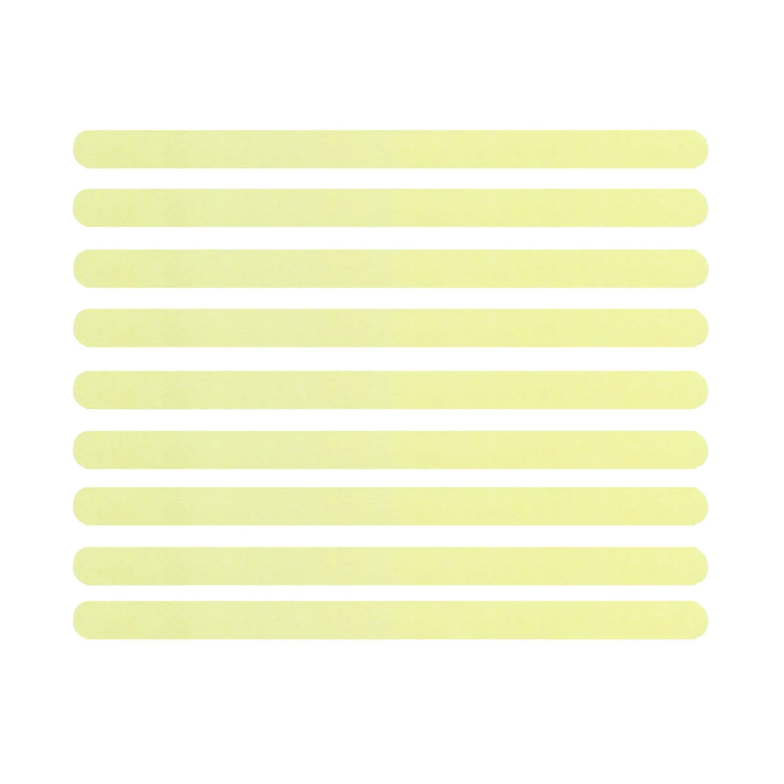 300MM x 18MM Glow-in-the-Dark Anti-Slip Strips - 9 Pack