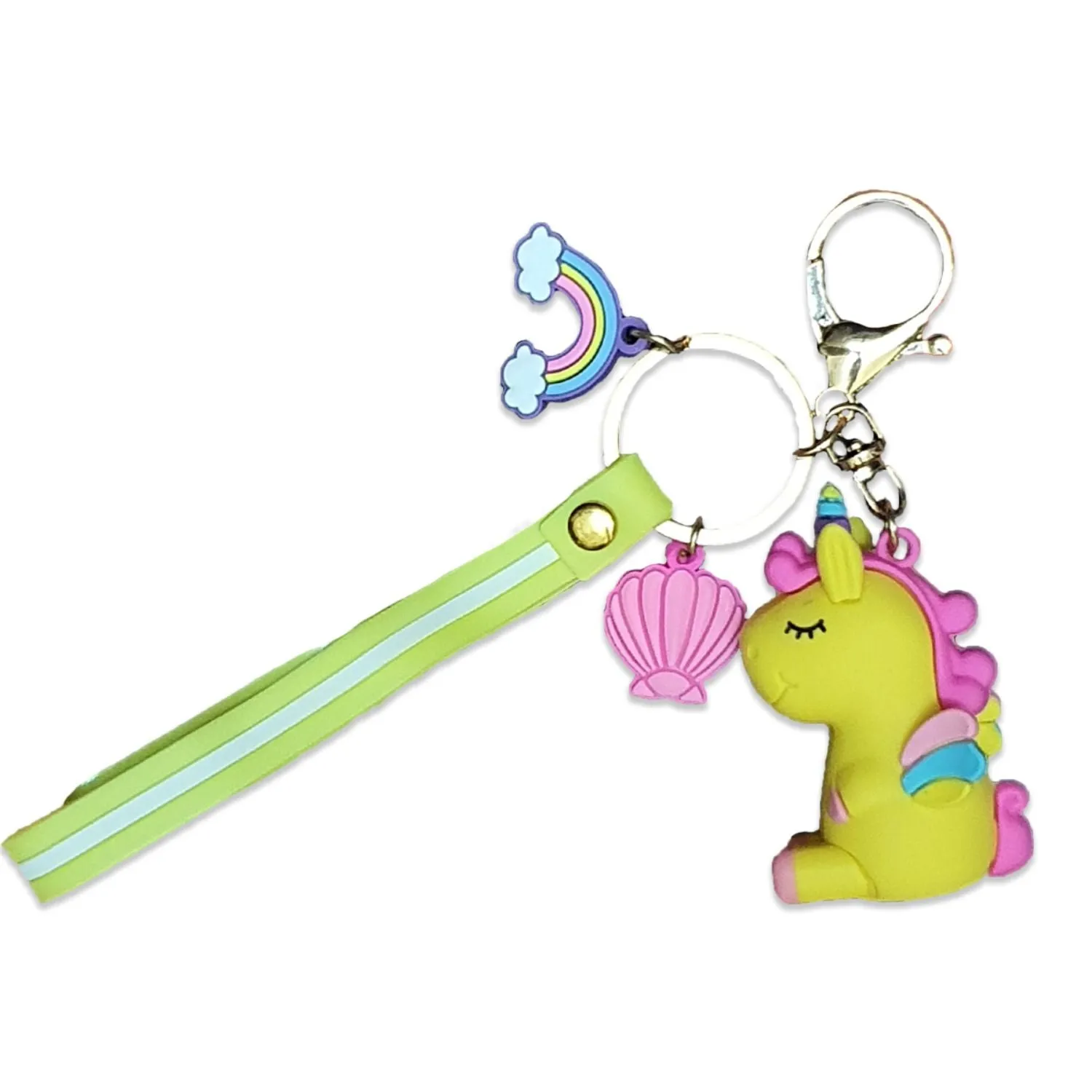 4 Charms Keychain - Unicorn