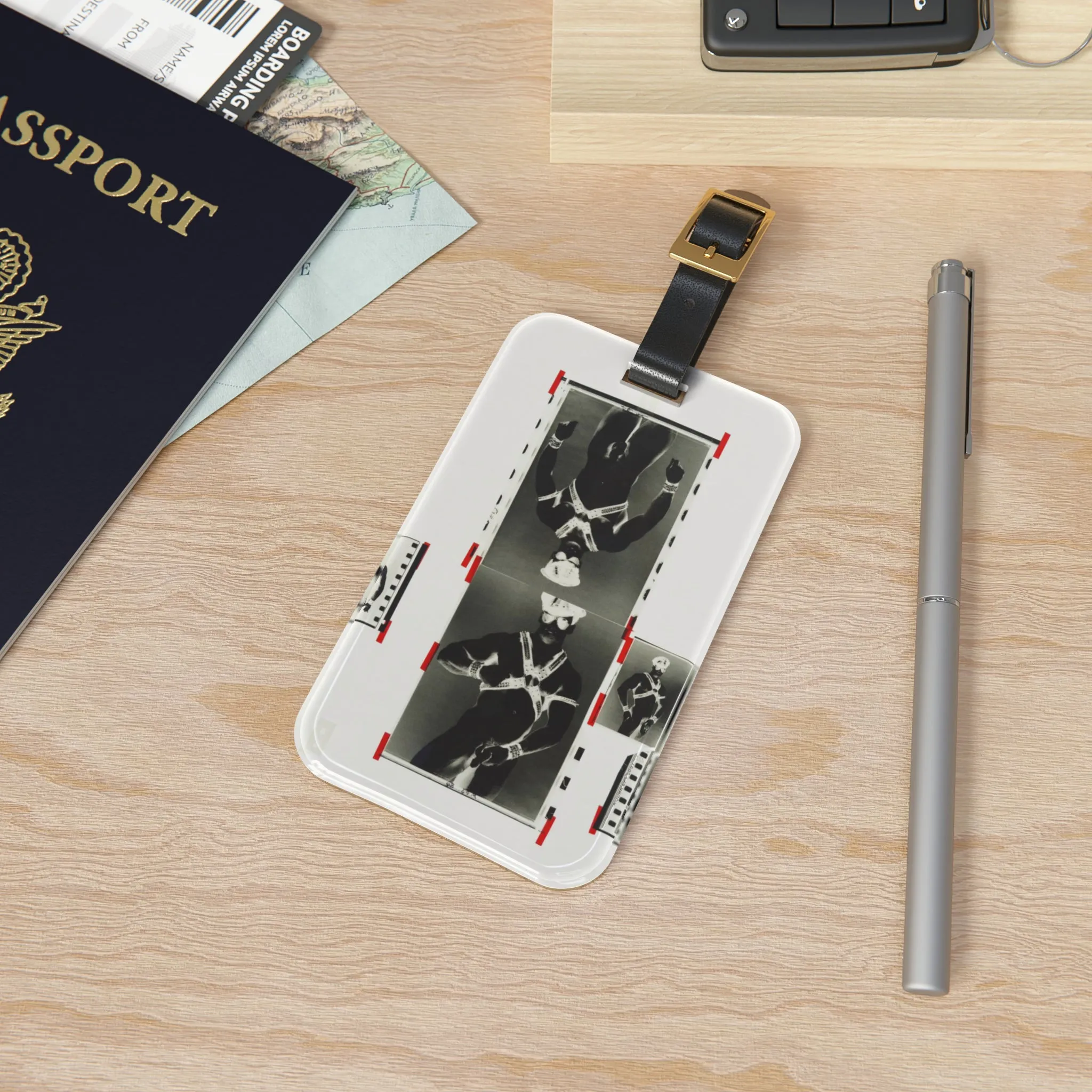 90S VINTAGE GAY PORN TRANSPARENCY Luggage Tag