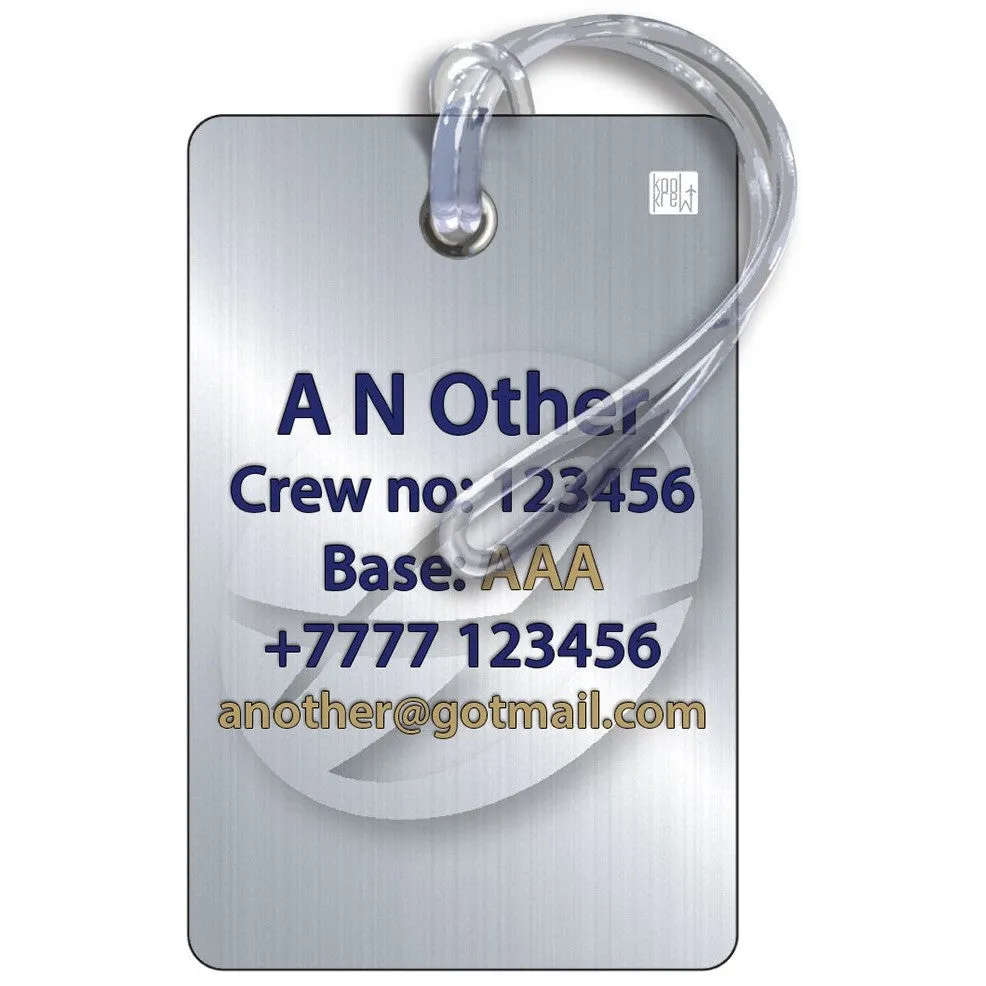Air Atlanta Portrait Luggage Tag