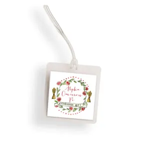 Alpha Omicron Pi Bag Tag
