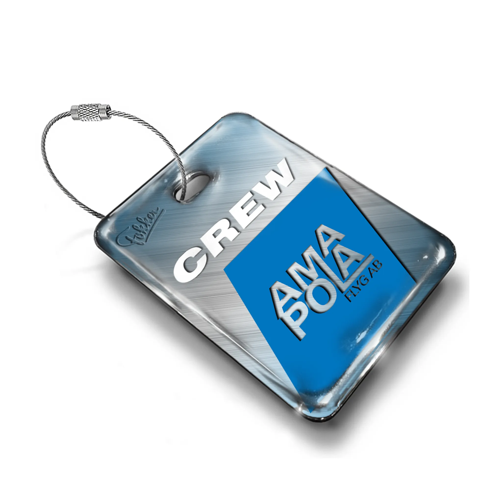 Amapola Airlines Logo Crew Luggage TAG