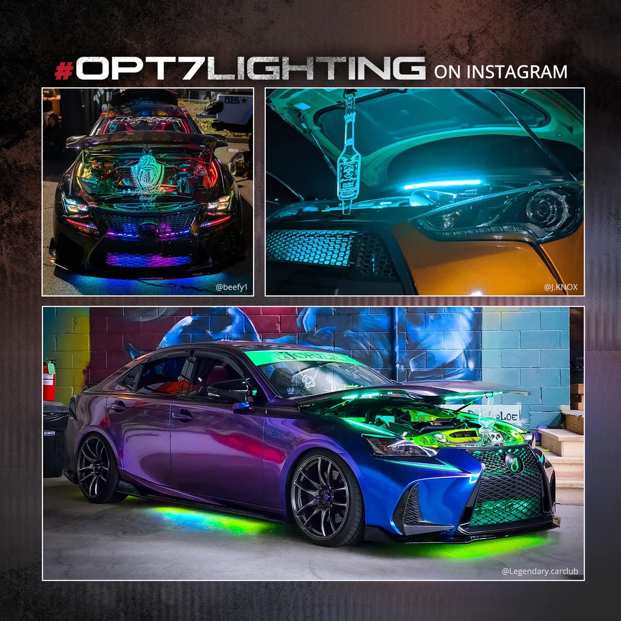 AURA Engine Bay LED Lighting Kit - Remote Control Full Color Spectrum