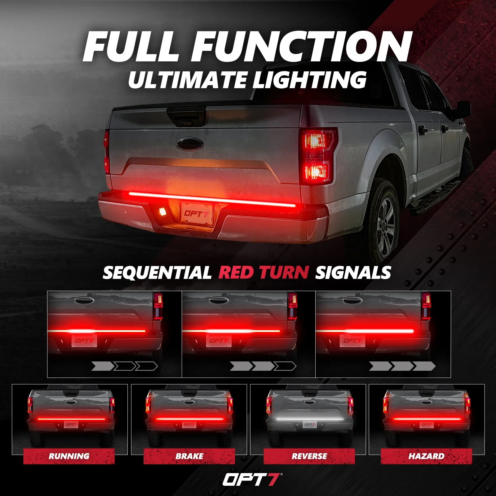 AURA LED Lighting Kit for Truck Bundle (Grille LED Kit   DreamColor Underglow LED Kit - Remote Control   Tailgate Triple Light Bar)