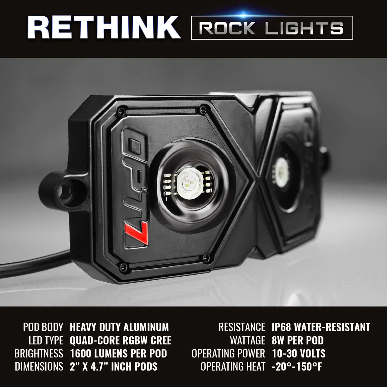 AURA LED Lighting Kit for Truck Bundle (Quantum LED Rocklight   Underglow LED Kit   Sidekick LED Kit ) - Remote Control