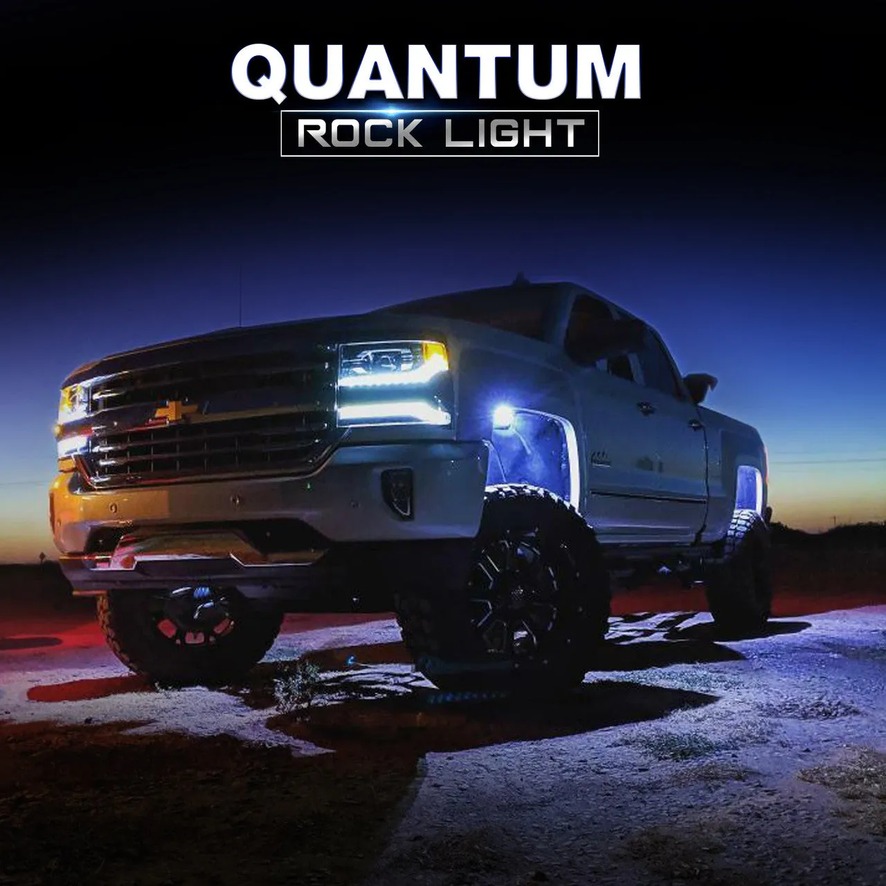 AURA LED Lighting Kit for Truck Bundle (Quantum LED Rocklight   Underglow LED Kit   Sidekick LED Kit ) - Remote Control