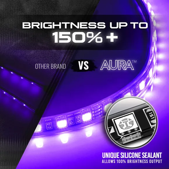AURA PRO Engine Bay LED Lighting Kit ( 4 x 12-Inch or 4 x 24-Inch)  - Bluetooth Enabled APP Full Color Spectrum