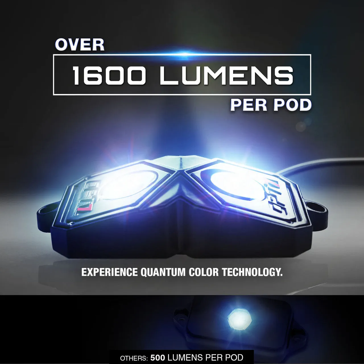 AURA PRO LED Lighting Kit for Truck Bundle (Quantum LED Rocklight   Underglow LED Kit   Sidekick LED Kit ) - Bluetooth Enabled APP