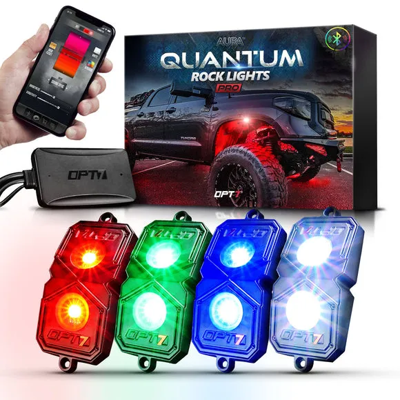 AURA PRO LED Lighting Kit for Truck Bundle (Quantum LED Rocklight   Underglow LED Kit   Sidekick LED Kit ) - Bluetooth Enabled APP