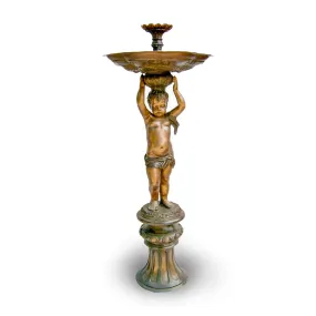 Balancing Cherub Fountain