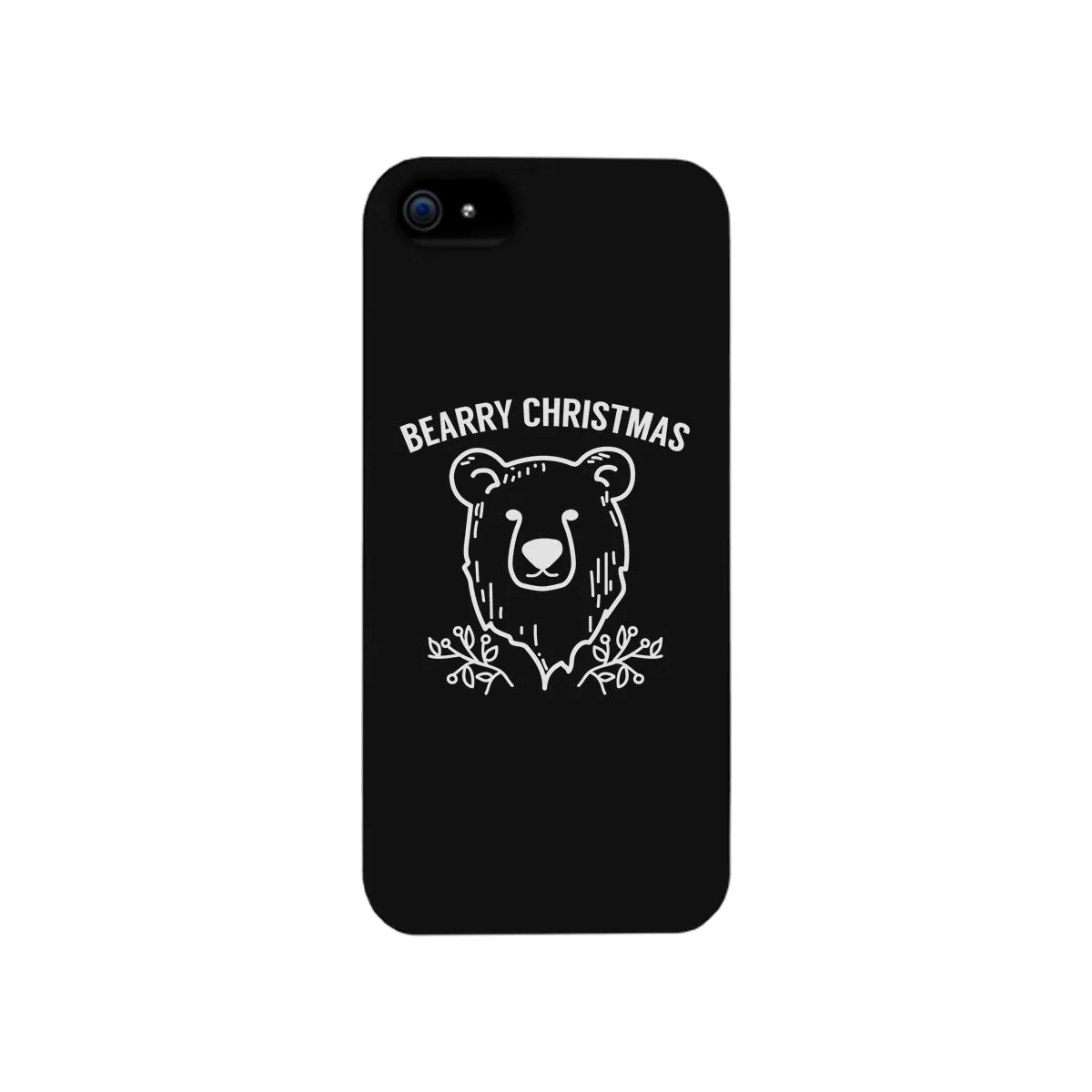 Bearry Christmas Bear Black Phone Case