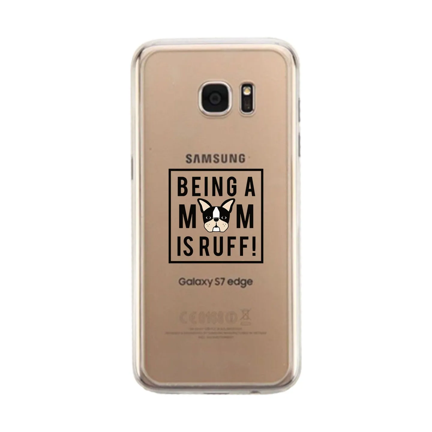 Being A Mom Is Ruff Clear Phone Case Gift Ideas For Dog Moms
