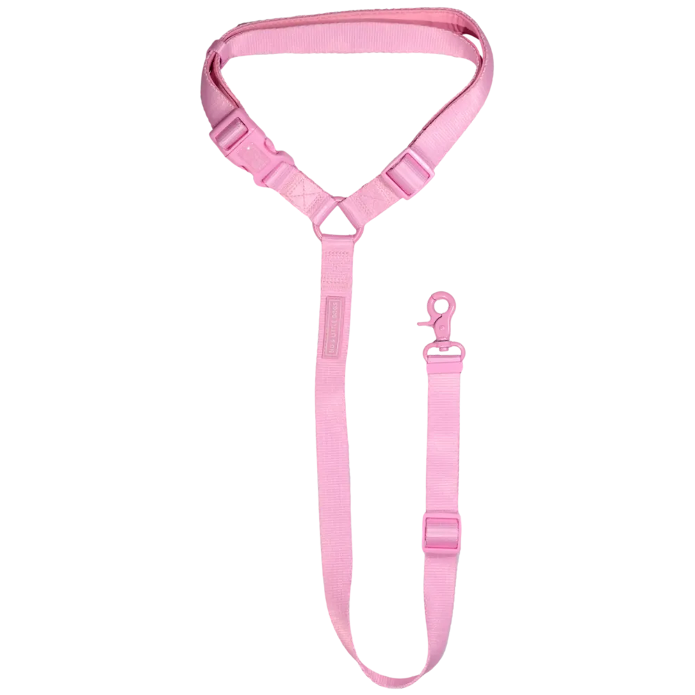 Big & Little Dog Premium Car Headrest Restraint - Pink
