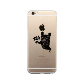 Boo French Bulldog Ghost Clear Phone Case
