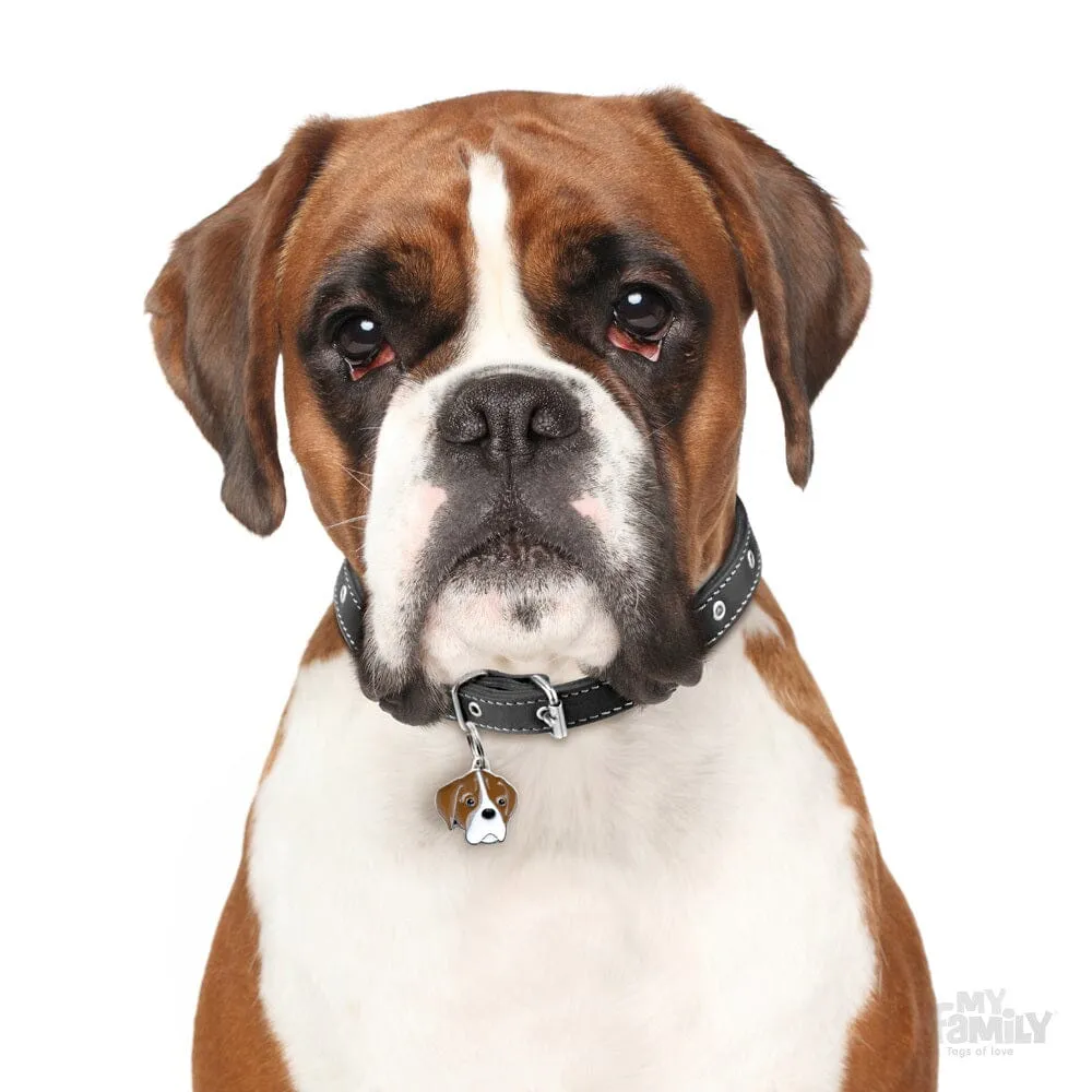 Boxer Dog Name Tag