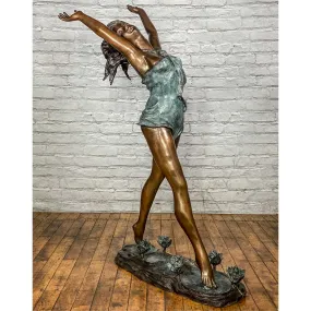 Bronze Fountain Dancing Woman