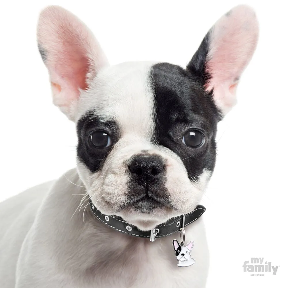 Bull Dog Name Tag