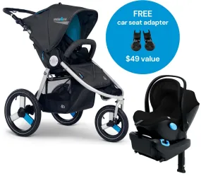 Bumbleride Speed   Clek Liing Travel System - Ironman / Pitch Black