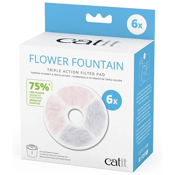 Catit Flower Fountain Triple Action Filter Pads
