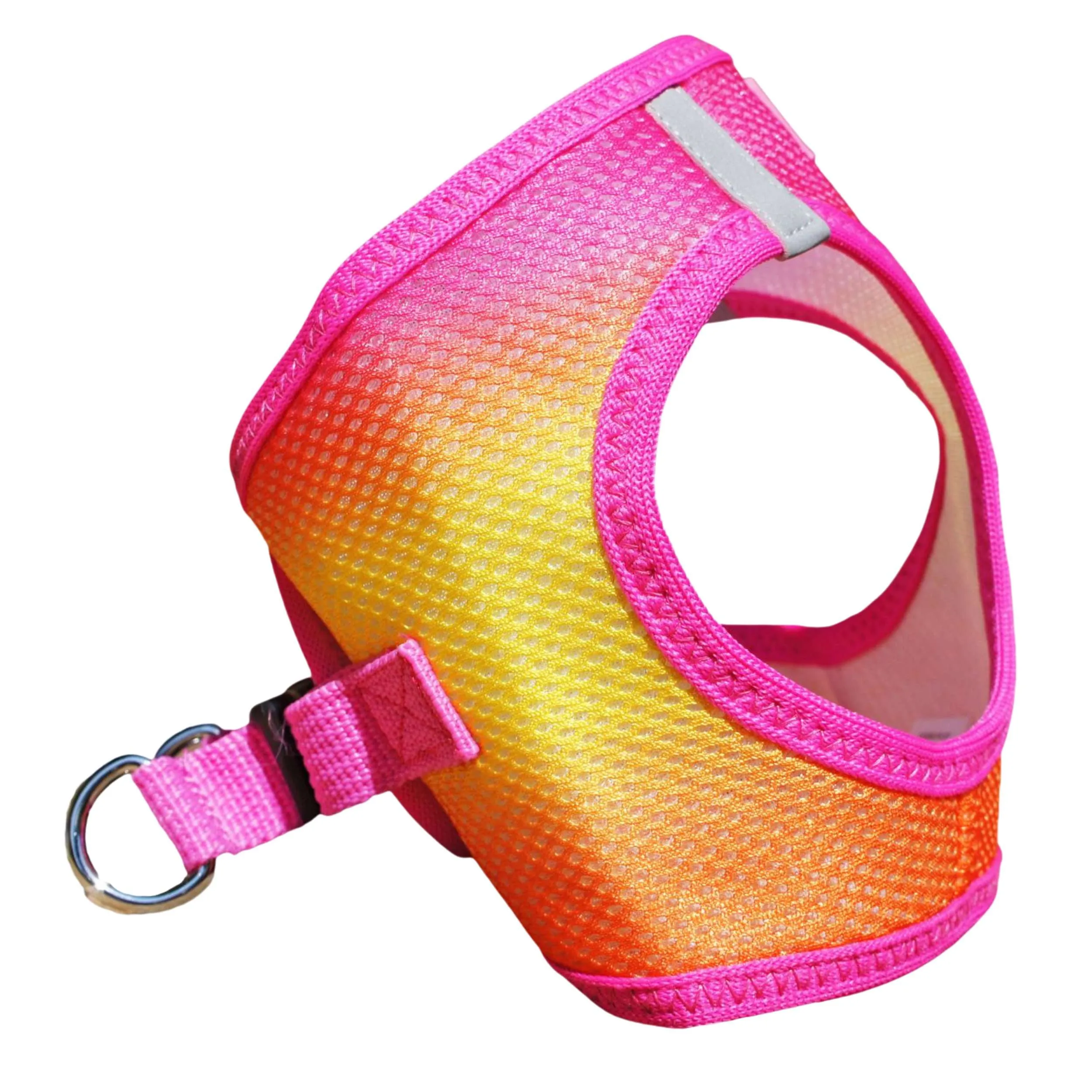 Choke-Free Mesh Harness | Ombre Raspberry, Pink & Orange