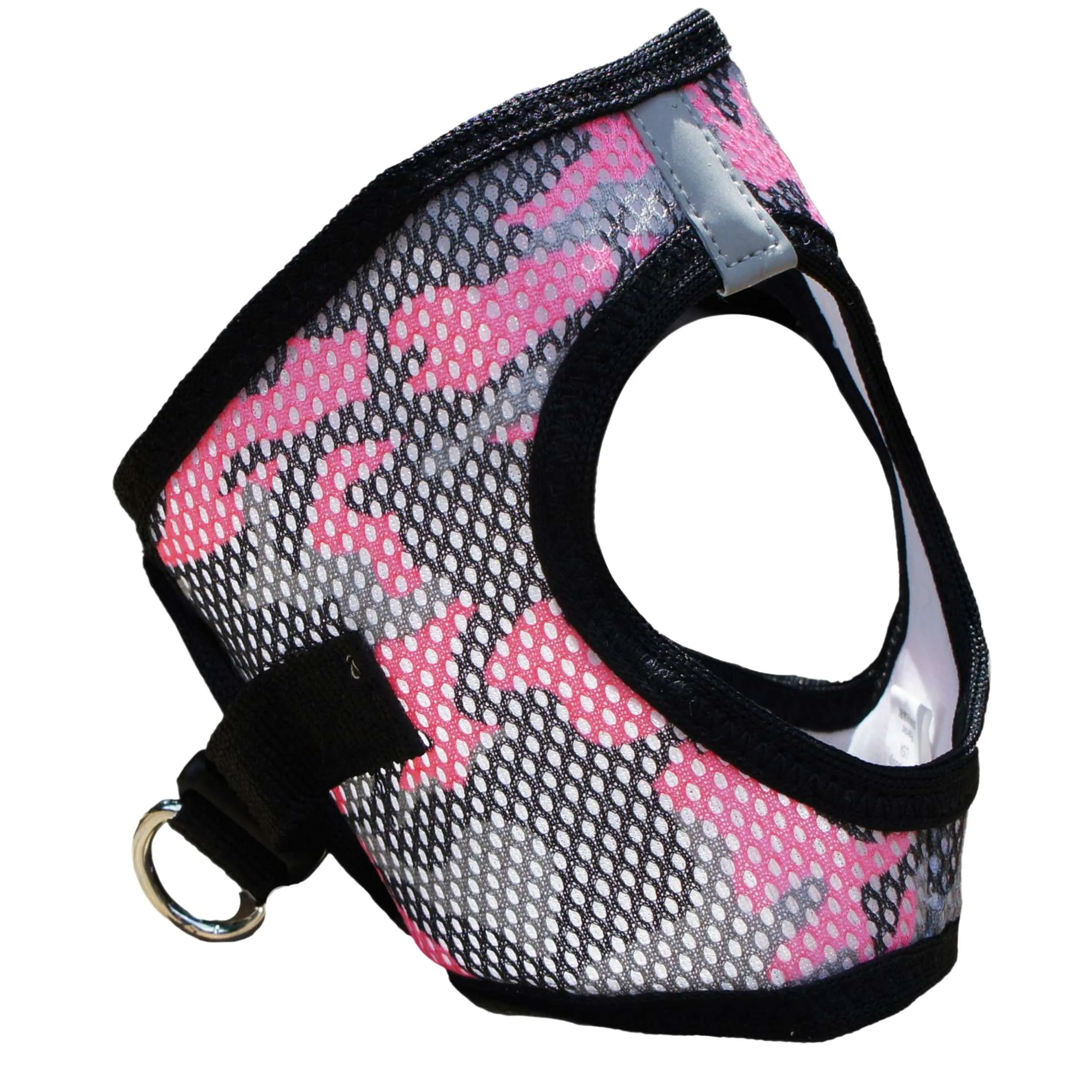 Choke-Free Mesh Harness | Pink Camo