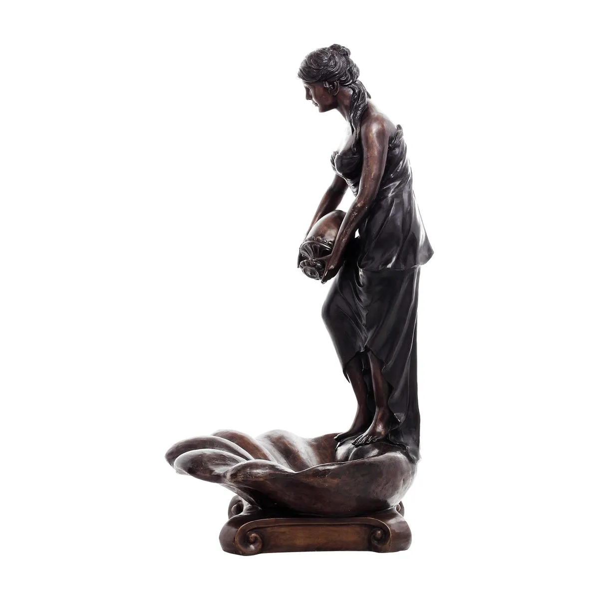 Classical Woman Holding Jug Bronze Fountain