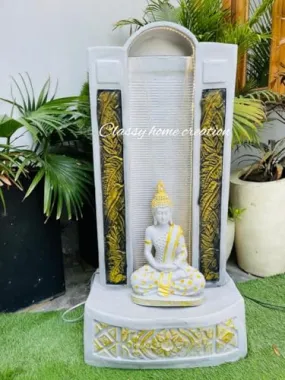 Classy Home Creation Buddha Big Size Water Fountain for Home Decor,Office Decor| Water Fountain for Indoor & Outdoor| Big Size Buddha Fountain for Home Decor | Big 3.5 feet Fountain for Home