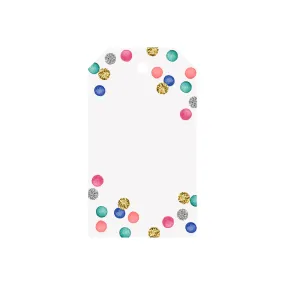 Colorful Confetti Luggage Gift Tags