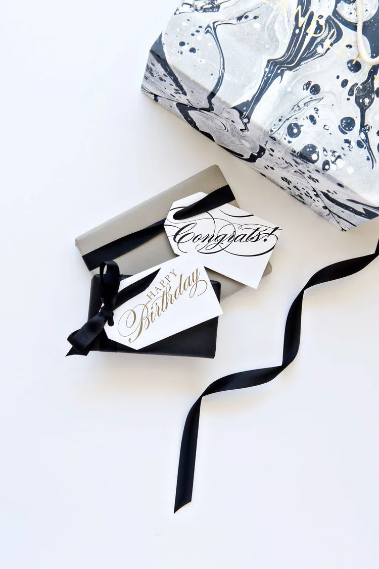 Congrats   Happy Birthday Gift Tags