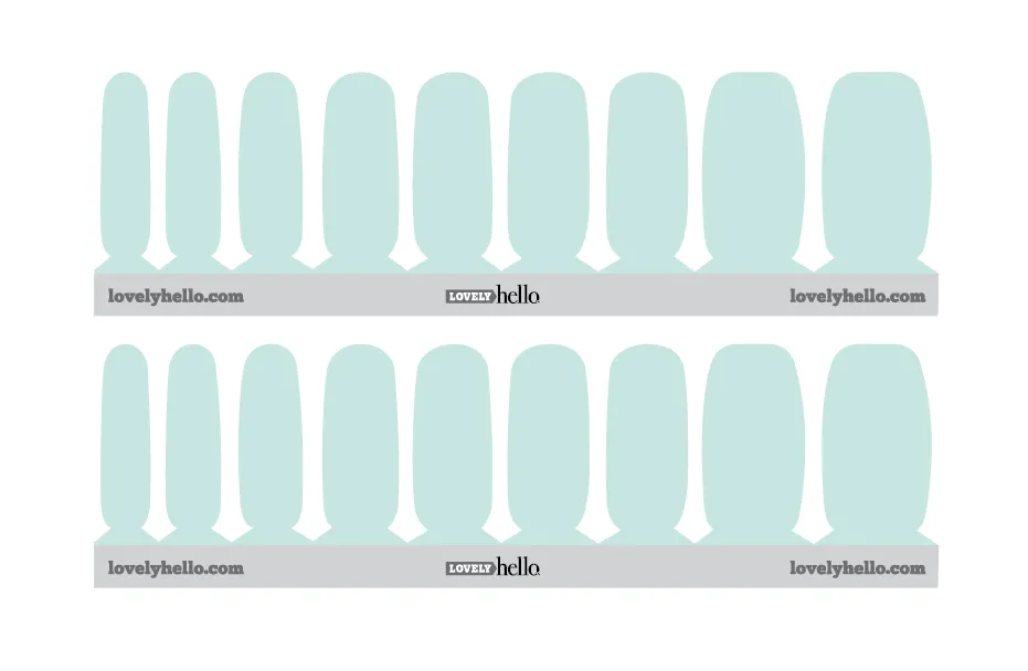 Cornflower Blue Nail Wraps