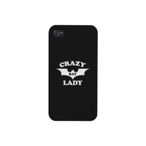 Crazy Bat Lady Black Phone Case