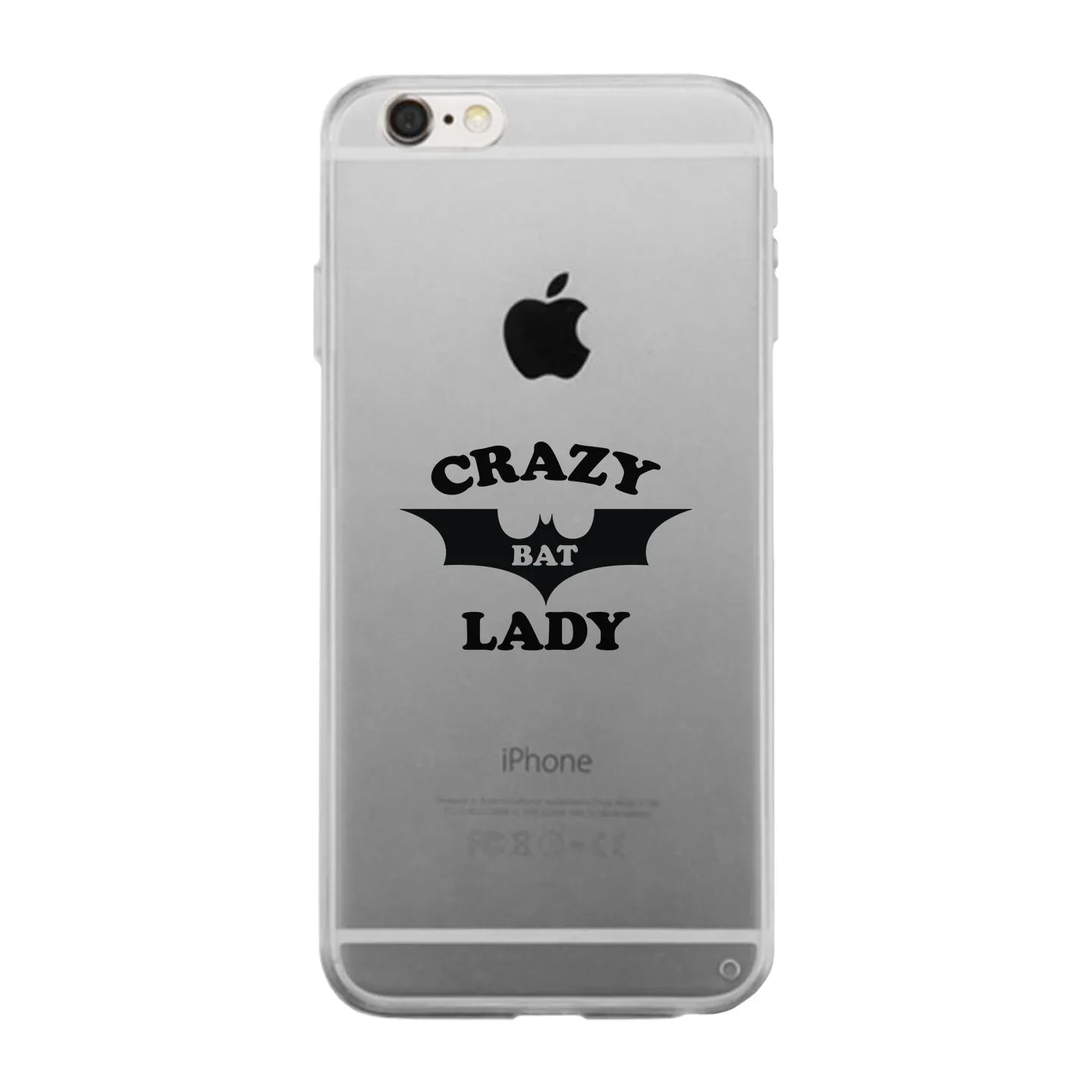 Crazy Bat Lady Clear Phone Case
