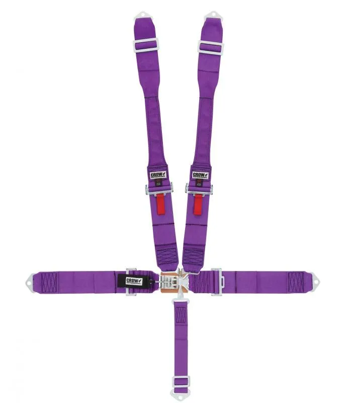 Crow 5-Way Standard 3" Latch & Link - Dog Bone Harness - Purple