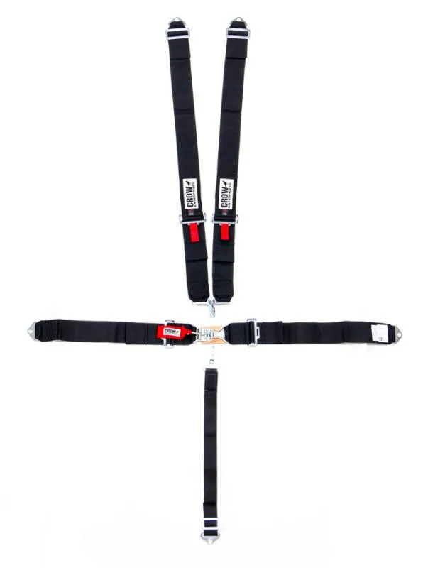 Crow 5-Way Standard 3" Latch & Link Harness - Black
