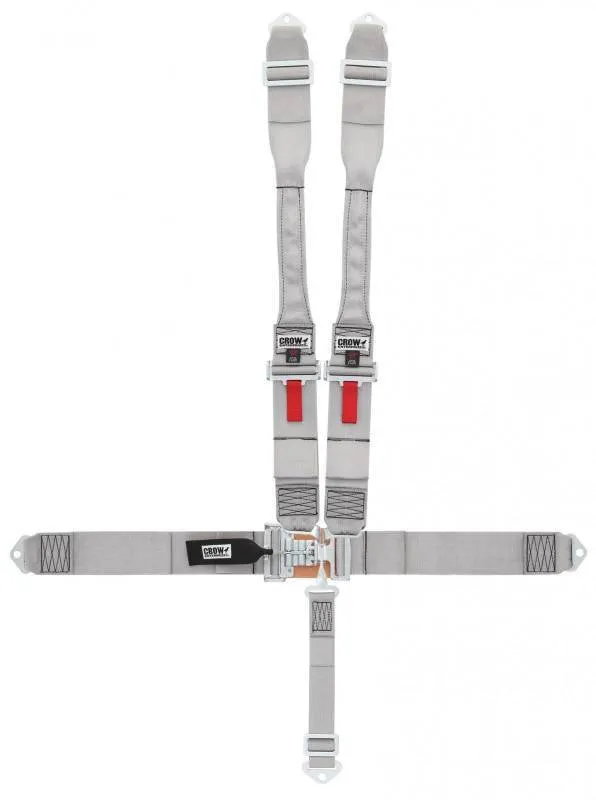 Crow QA 5-Way Duck Bill 3" Latch & Link - Dog Bone Harness - Gray