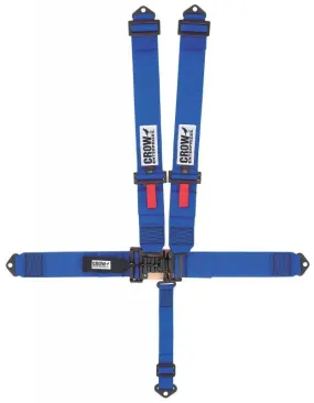 Crow QA 5-Way Duck Bill 3" Latch & Link Harness - Black Hardware - Blue