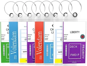 Cruise Luggage Tags For Suitcases  Compatible W/All Cruise Lines  E-Tag Holders