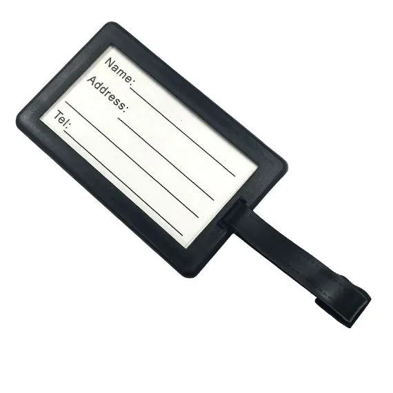 Custom Made Bulk PVC Luggage Tags