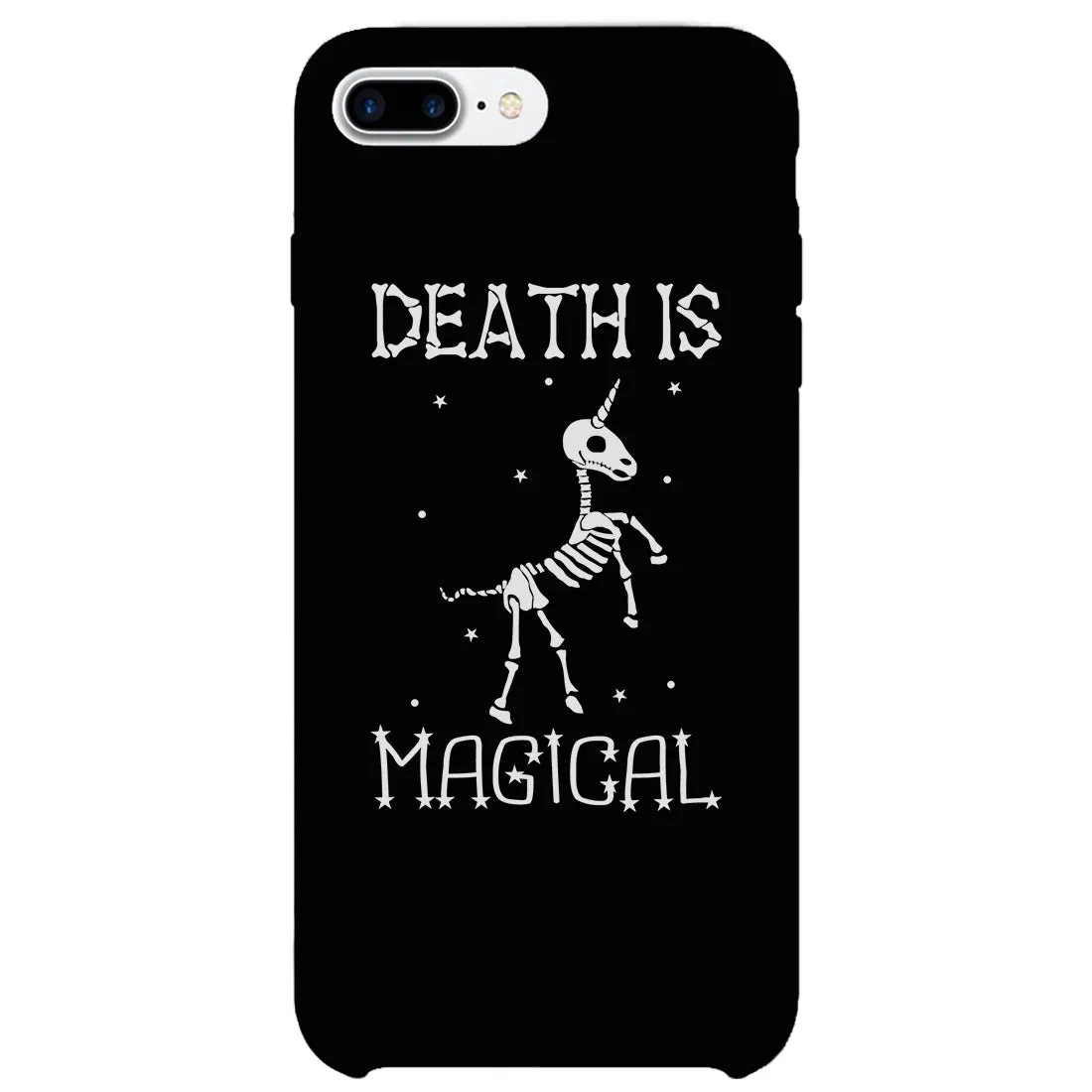 Death is Megical Unicorn Skeleton Funny Halloween Phone Case