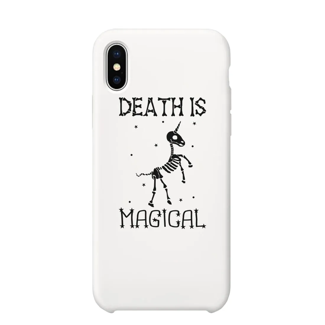 Death is Megical Unicorn Skeleton Funny Halloween Phone Case