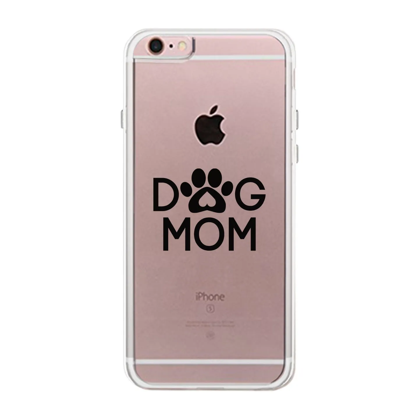 Dog Mom Clear Phone Case Cute Graphic Phone Cover For Dog Lovers