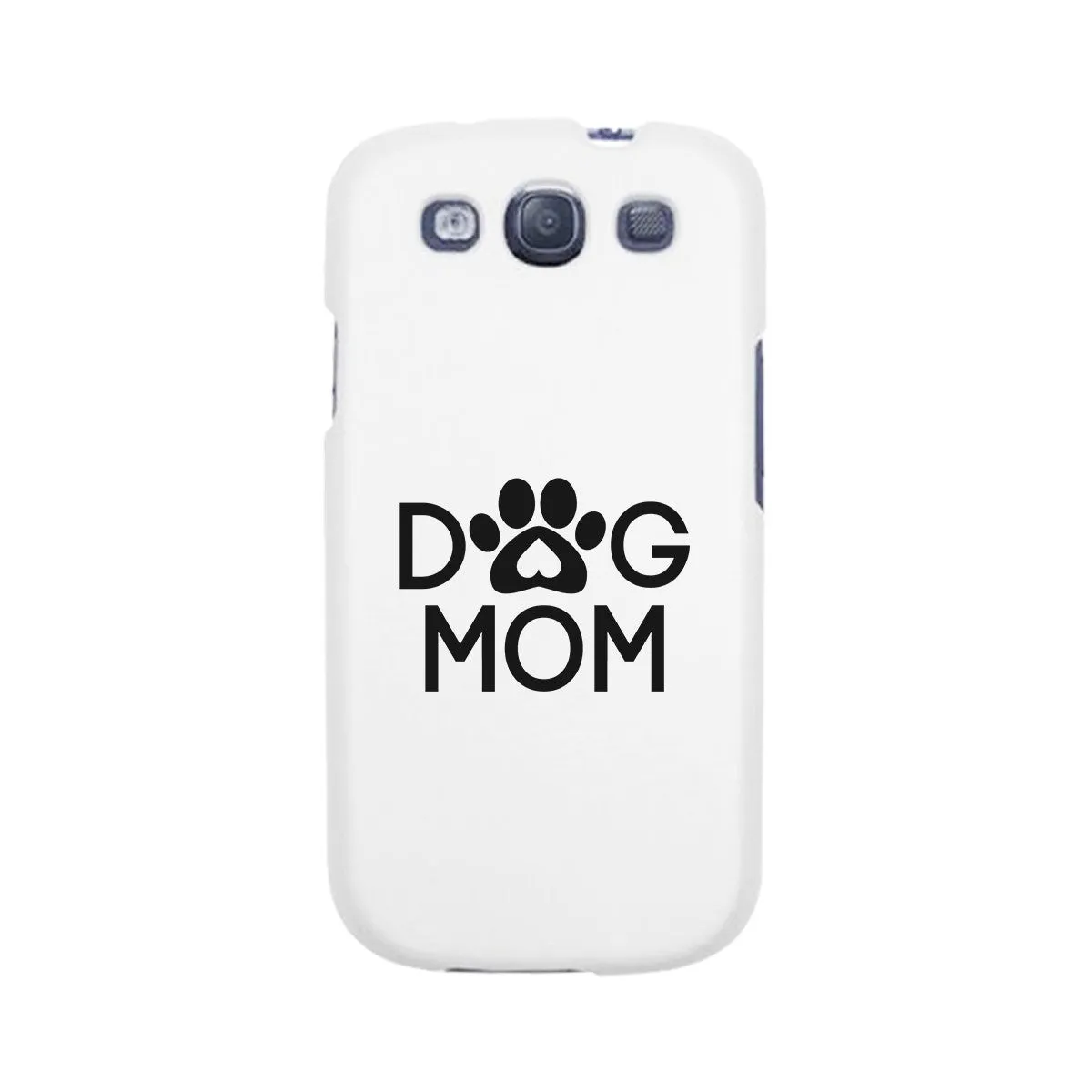 Dog Mom White Phone Case Cute Graphic Rubber Coat For Dog Lovers