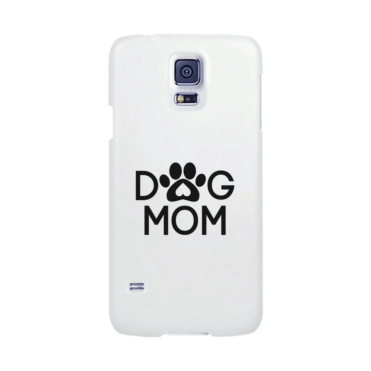 Dog Mom White Phone Case Cute Graphic Rubber Coat For Dog Lovers