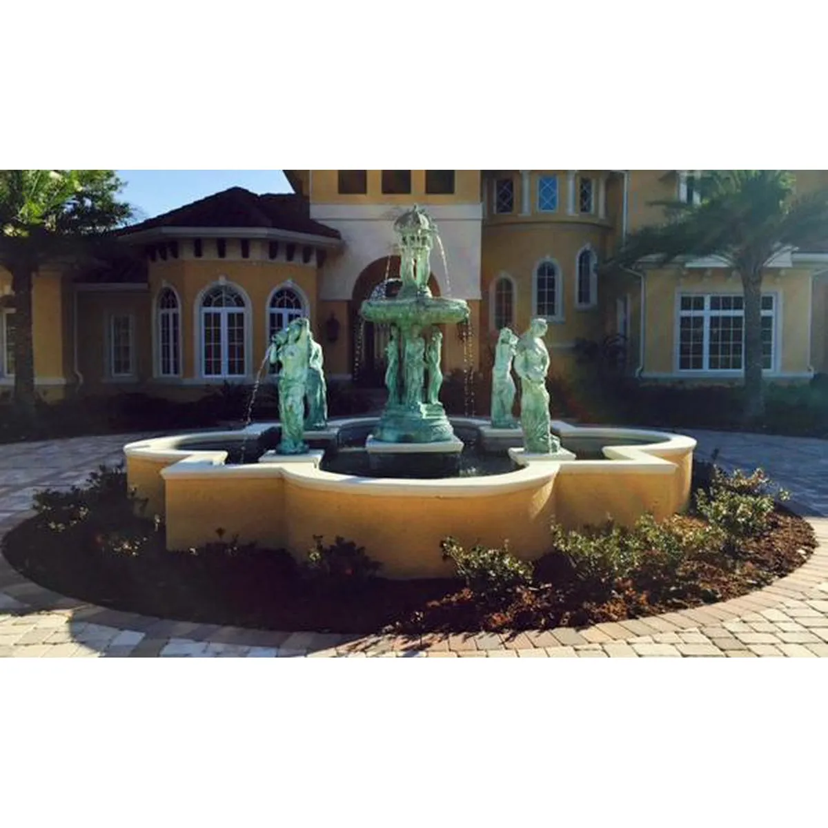 Eight Graces Bronze Garden Fountain